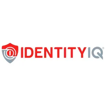 IdentityIQ logo with shield graphic. Red and grey colors. Text: IdentityIQ.