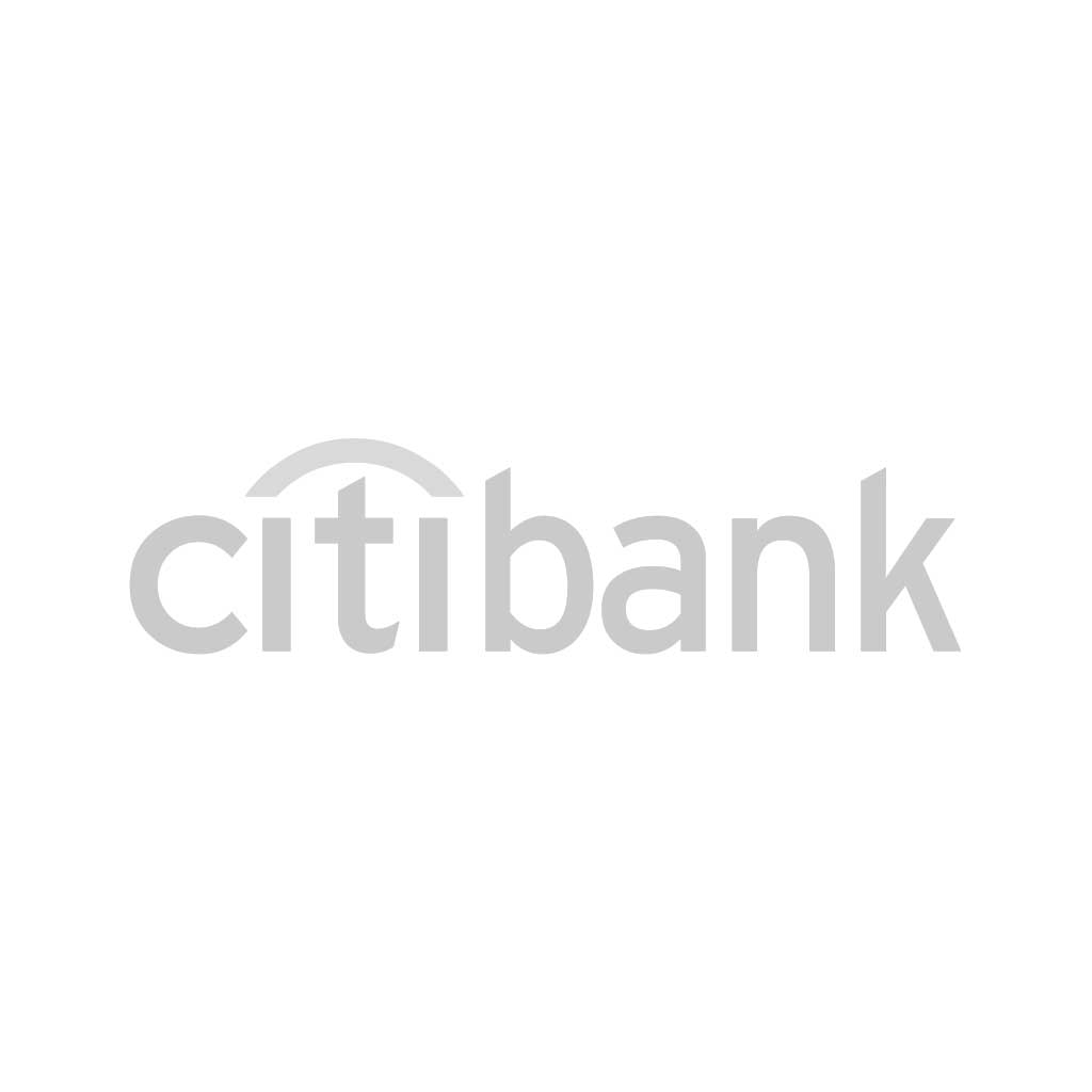 A black and white logo for citibank on a white background.