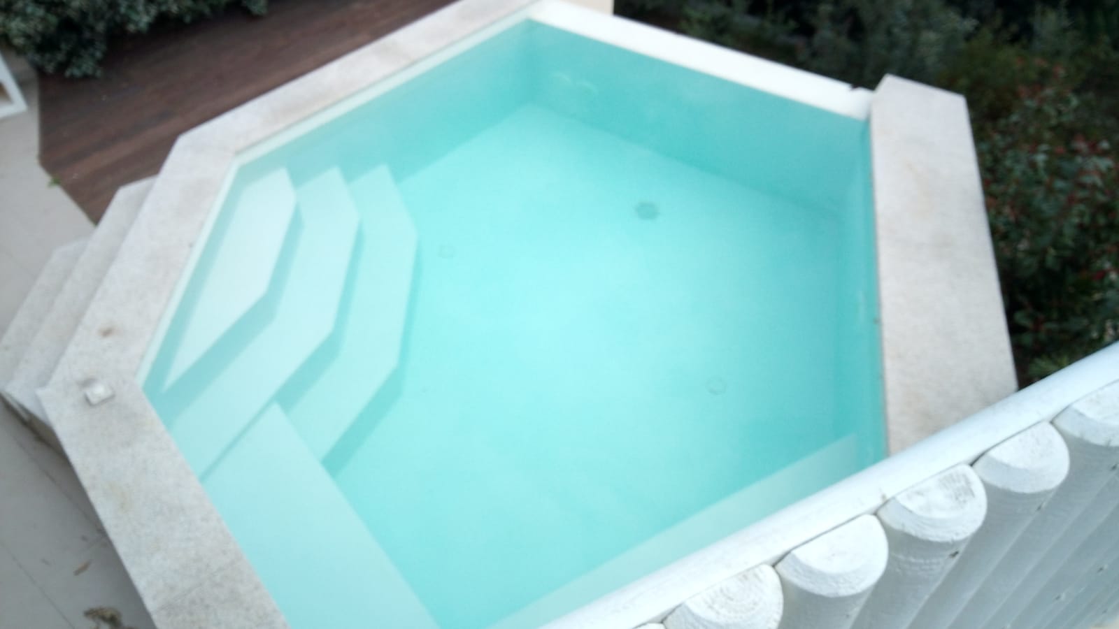 vasca idromassaggio esagonale