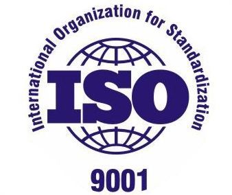 Il logo per l'organizzazione internazionale per la standardizzazione iso 9001