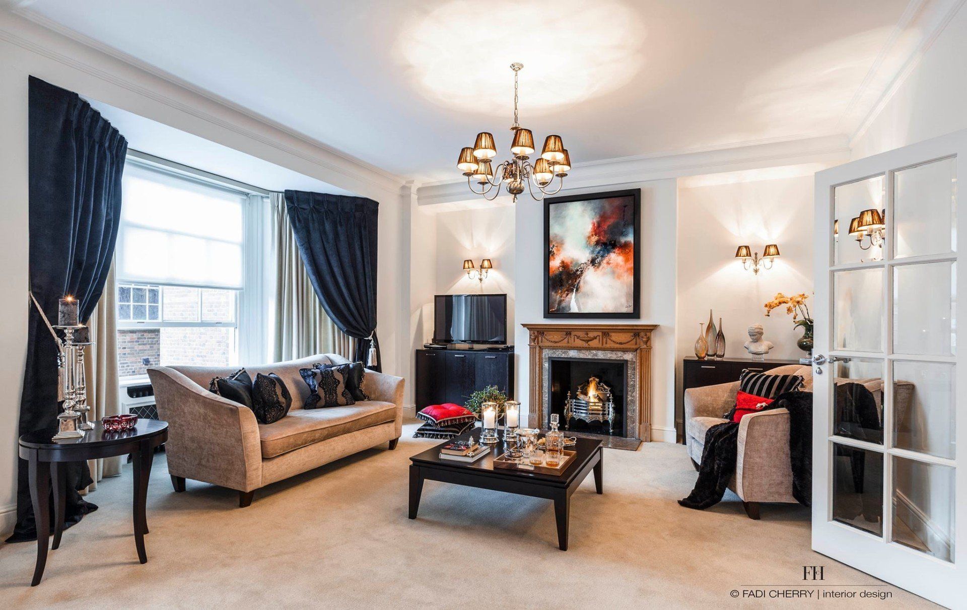 Simon Kenny's art in Mayfair home
