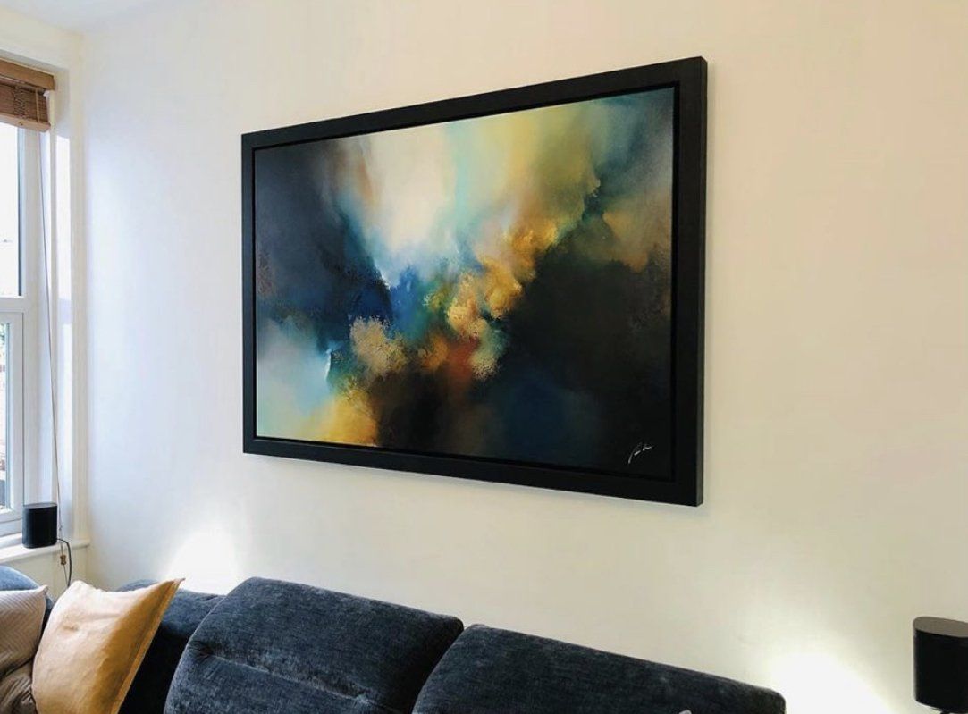 Abstract paintng by artist simon kenny
