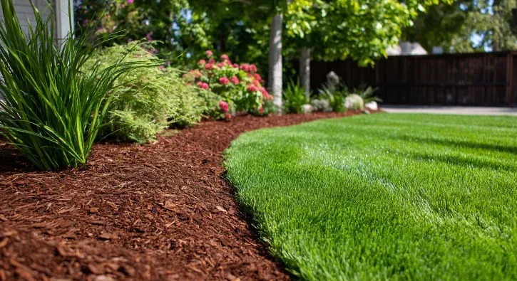 mulch pine straw installation southern pines nc