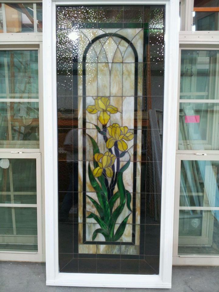 Window Replacement — Window Glass with Flower Design in Augusta, GA