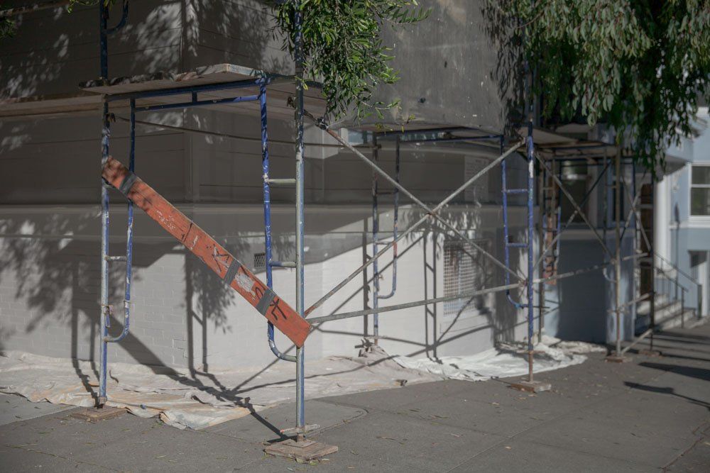 De Martini Painting — Under Construction in San Francisco, CA