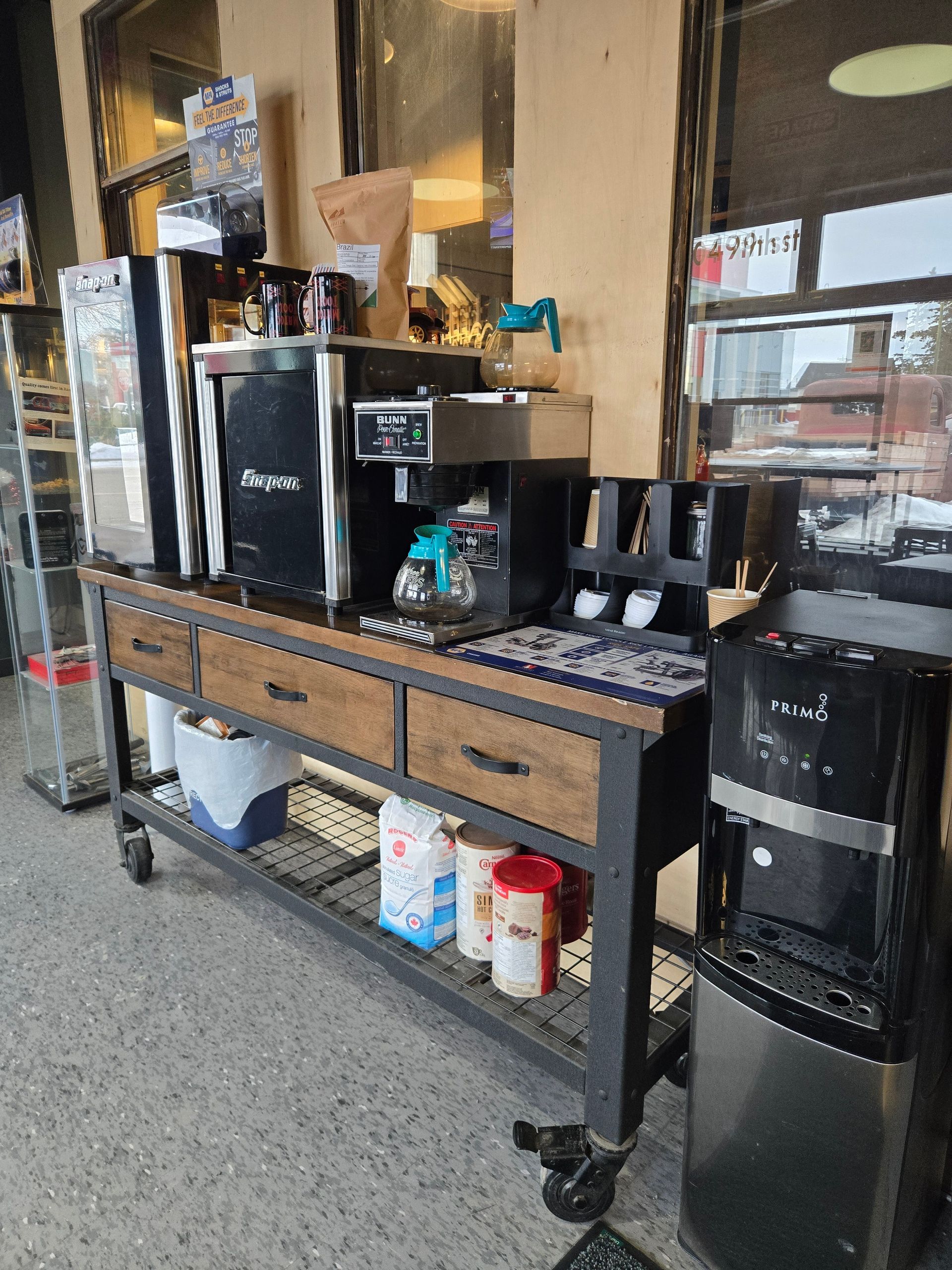 Complimentary Coffee and Water