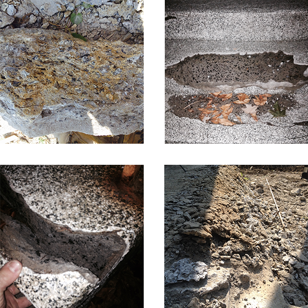 Une personne tient un morceau de pierre dans sa main