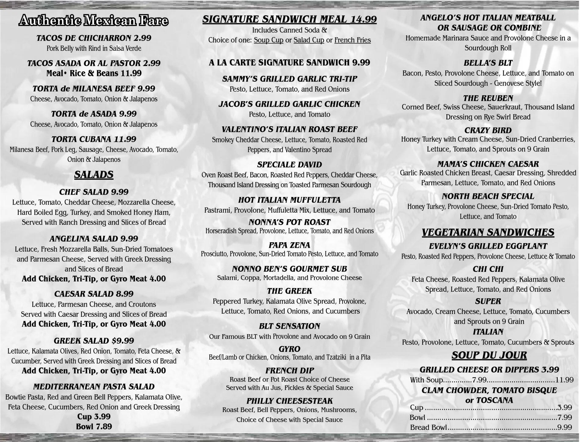 Food Truck Reno, NV Paisan’s Old World Deli & Catering