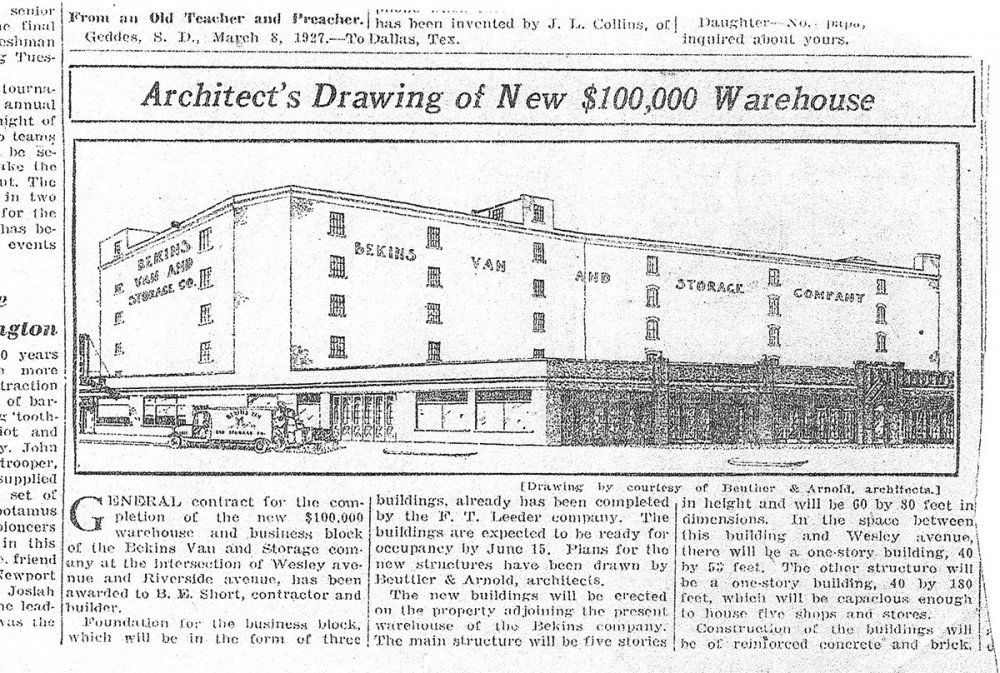 bekins van and storage co. building