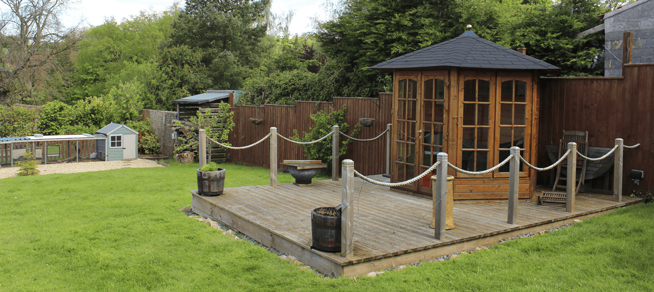 Summer House Decking and Fencing