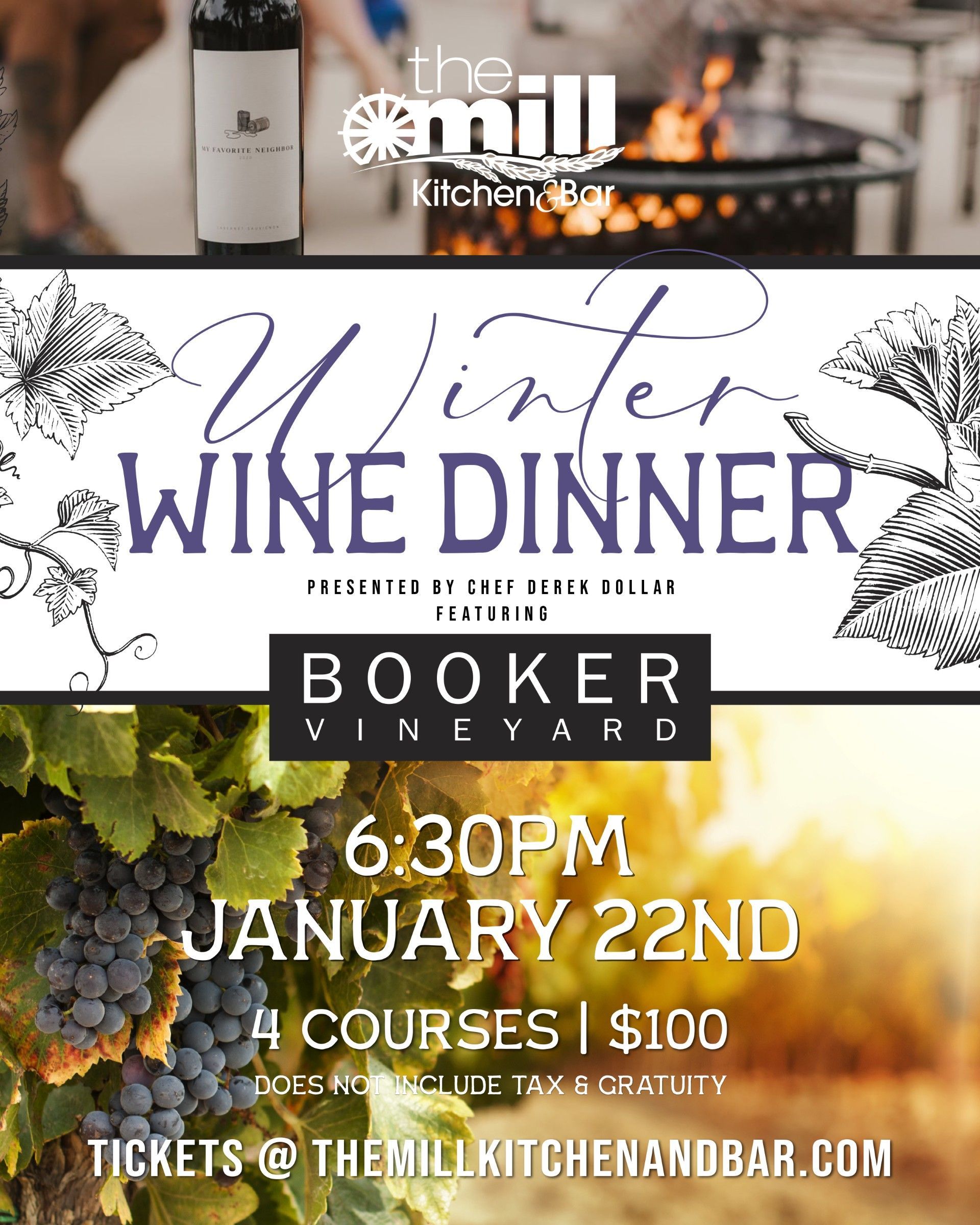 There is a bottle of champagne in a bucket on the table.