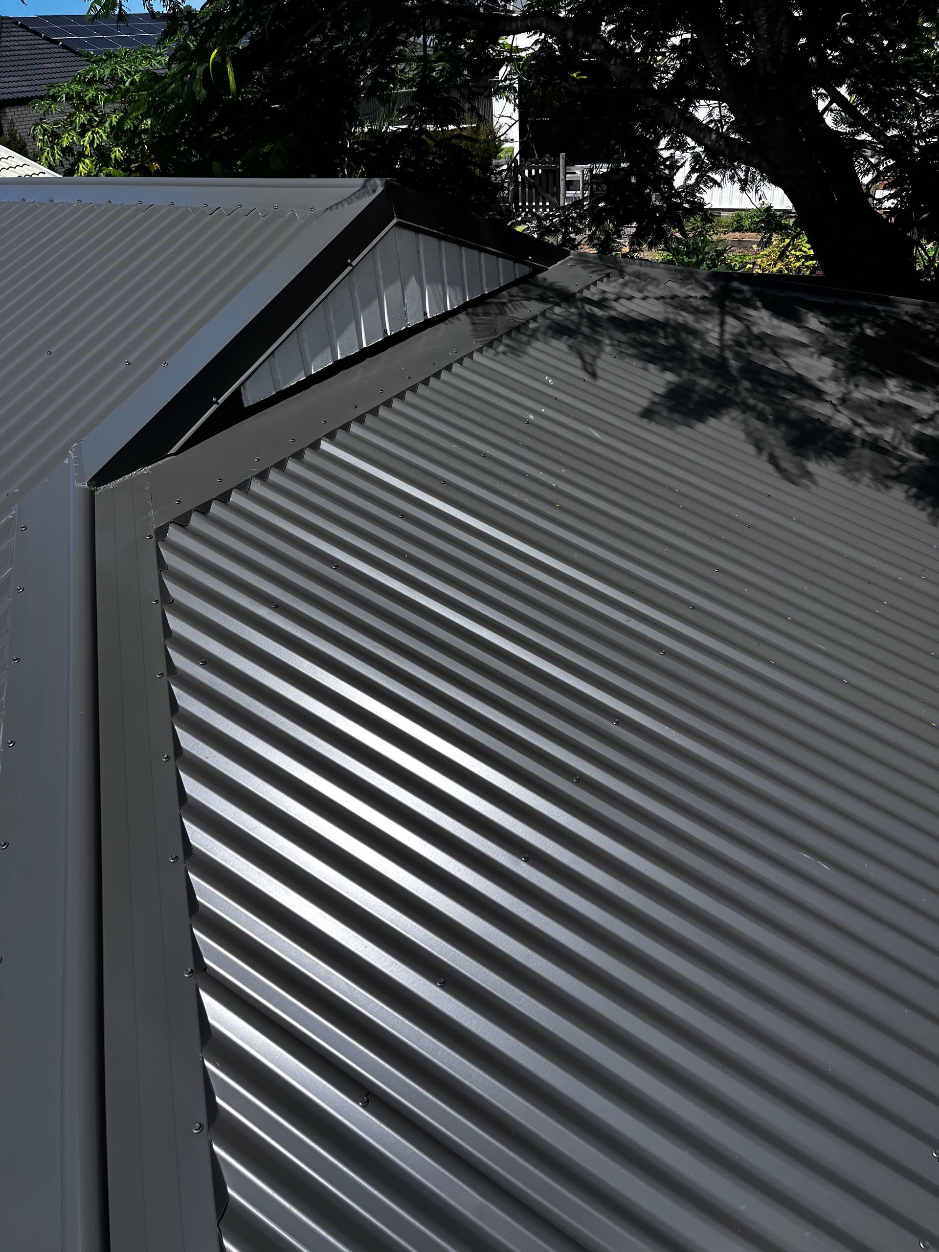A Close up Of a Roof with A Skylight on It — Rooftech Roofing Services in Ballina, NSW