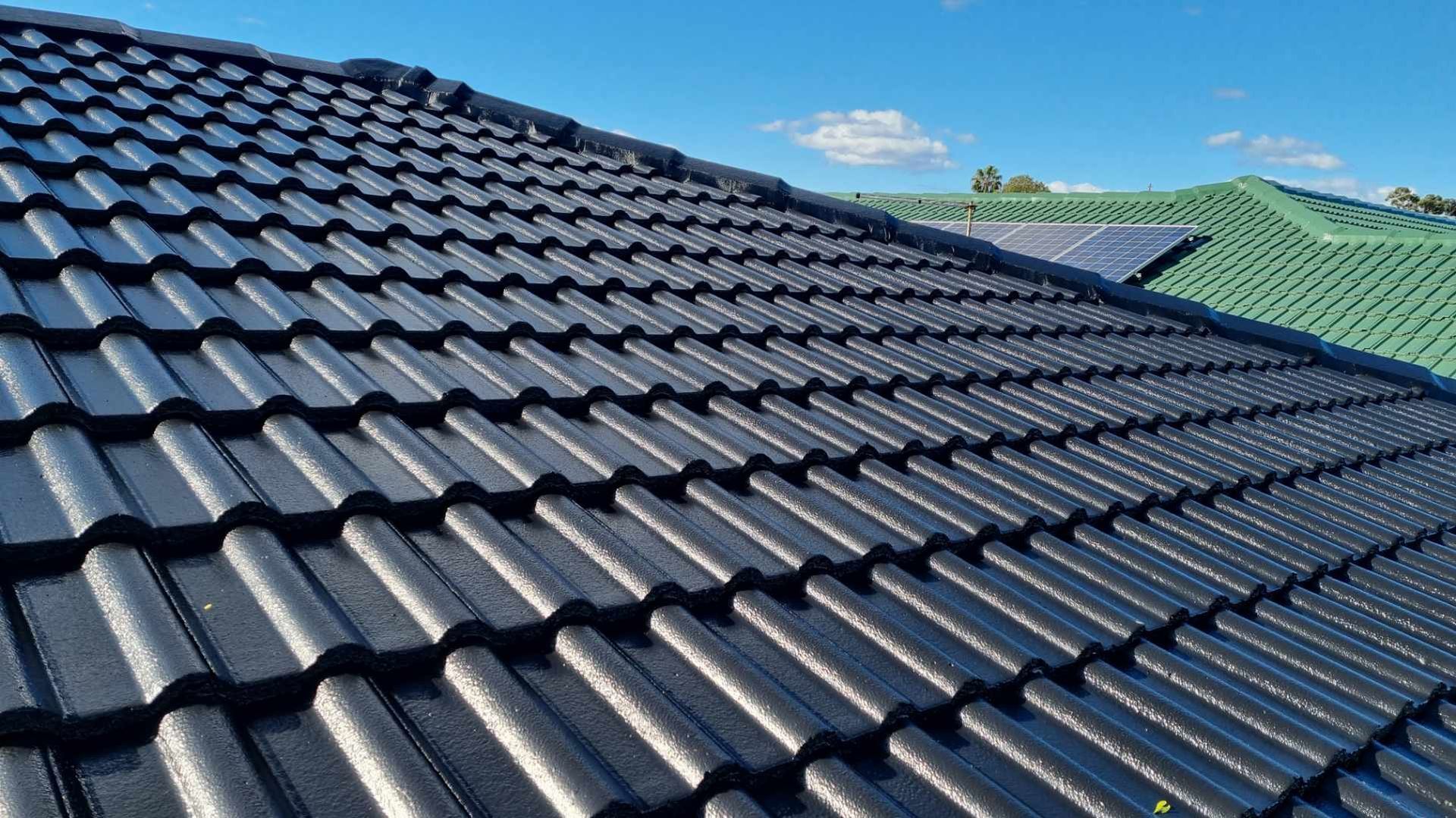 blue metal roofing