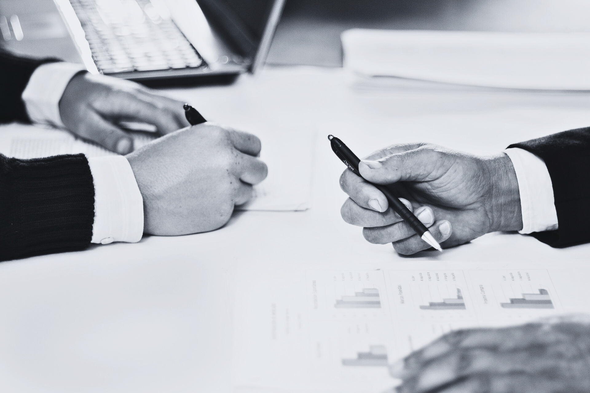 financial advisor and client discussion