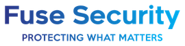 Fuse Security logo: blue text on a white background. It says 