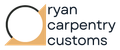 Logo: Black circle and tan triangle, "ryan carpentry customs" in black text.