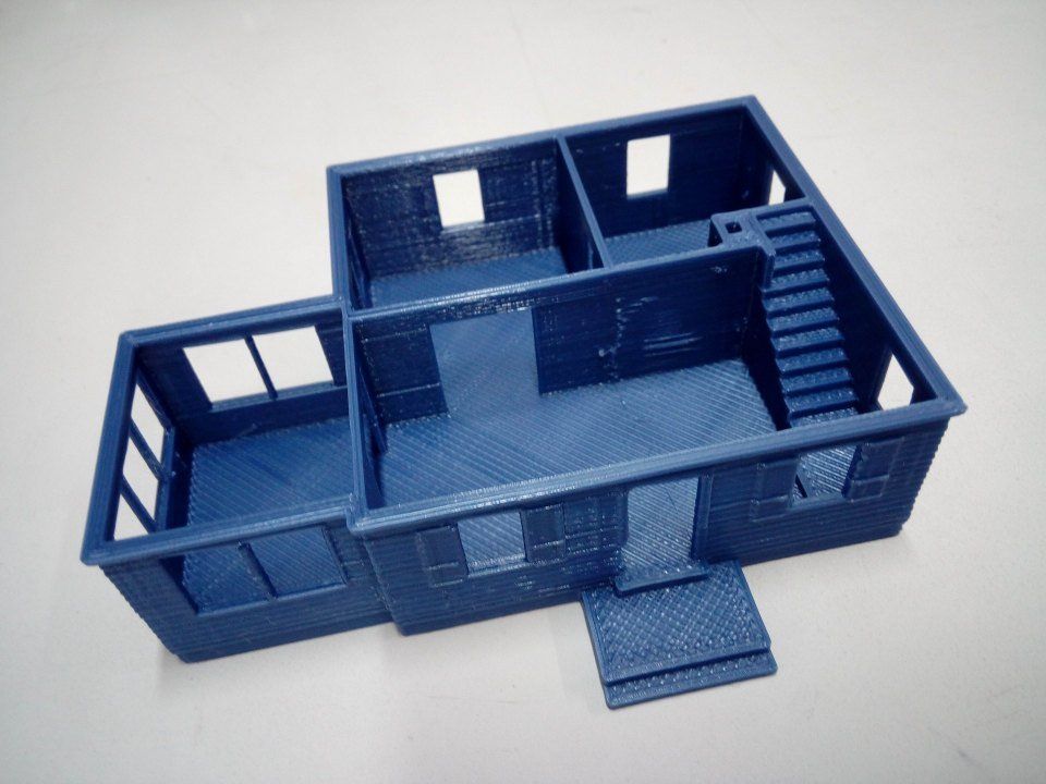 modellino di una casa 3D