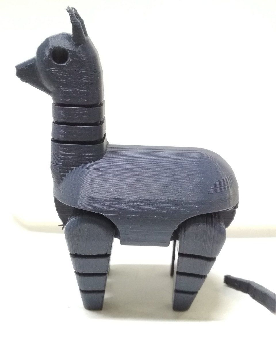 modellino di un alpaca in 3D
