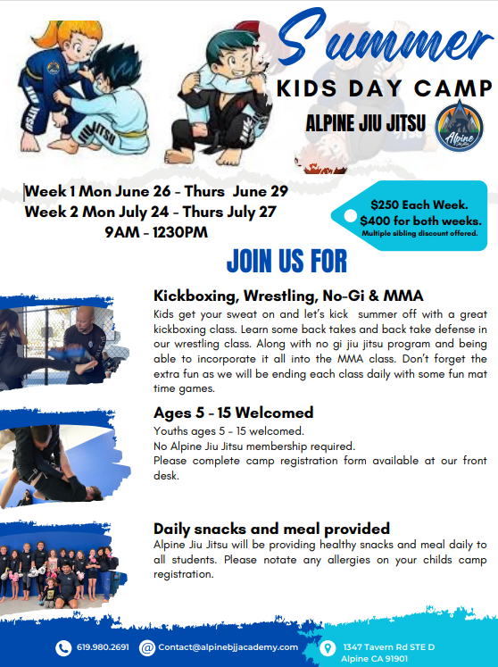 Upcoming Event — Alpine, CA — Alpine Jiu Jitsu