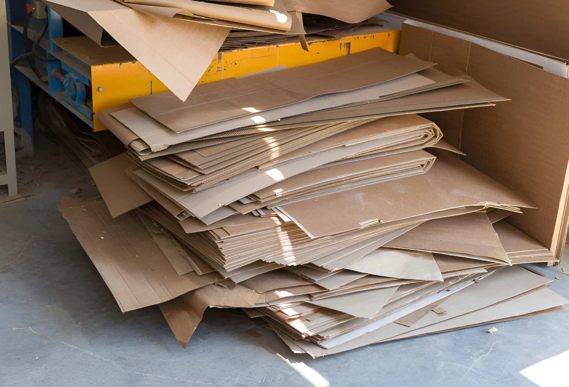 A Pile Of Cardboard Boxes Stacked On Top Of Each Other — North Queensland Recycling Agents In Bungalow, QLD