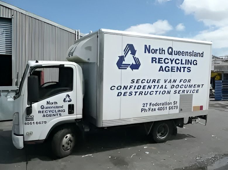 North Queensland Recycling Agents Secure Van For Confidential Document Destruction Service — North Queensland Recycling Agents In Bungalow, QLD