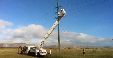 On time repair of high tension electrical cables 