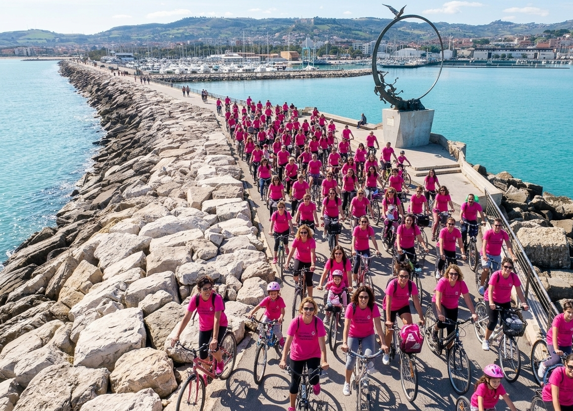 pedalata rosa molo sud