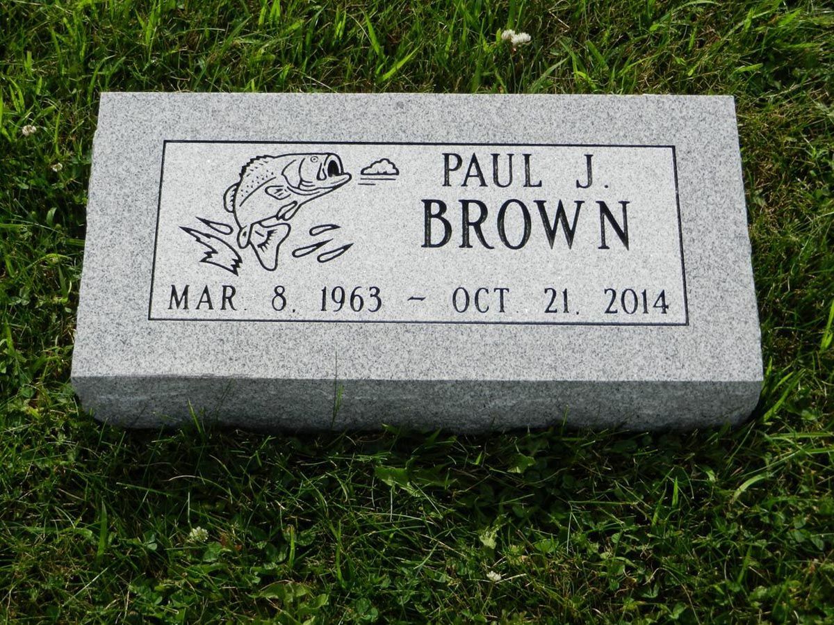 brown gravestone
