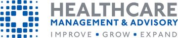 The logo for healthcare management and advisory improve grow expand