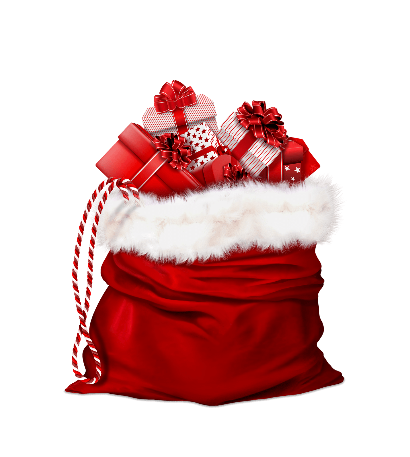 Red Bag with gifts