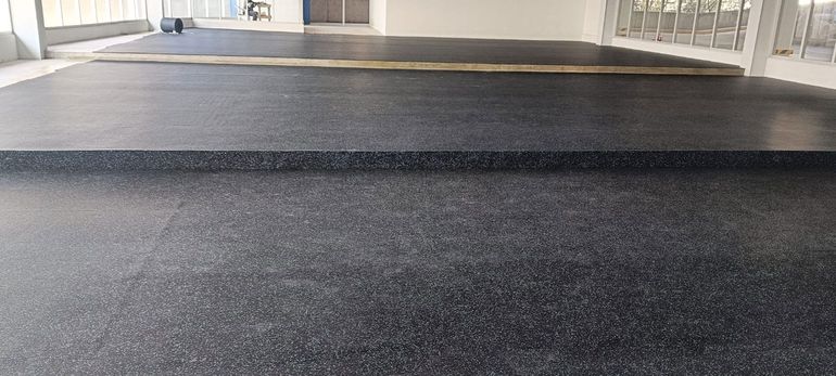 Caucho para gimnasio
