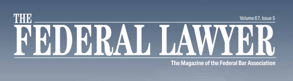 The logo for the federal lawyer magazine.