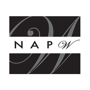 A black and white logo for the National Association of Professional Women.