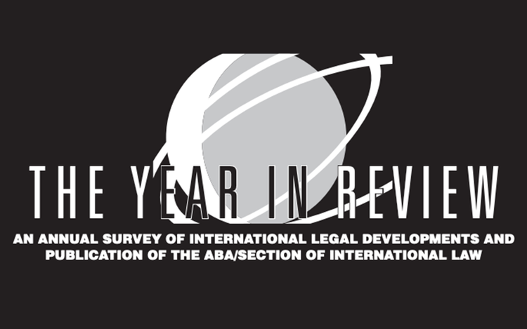 Logo of The year in review, an annual survey of international legal developments.