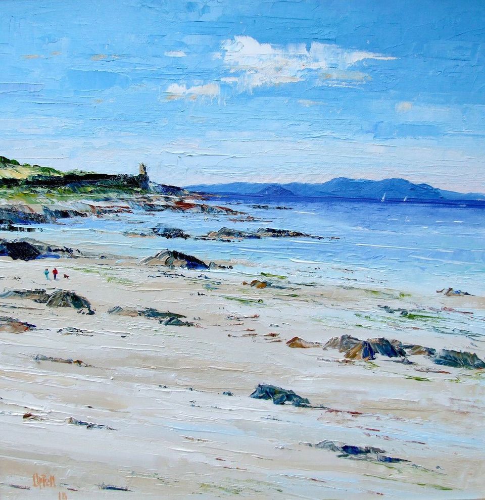 Arran from Doonfoot by Erni Upton