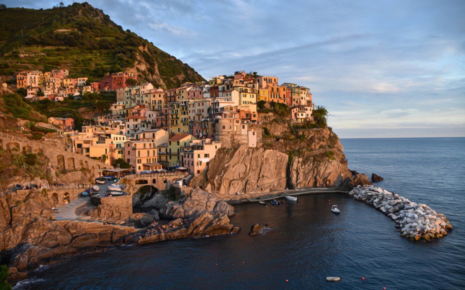 Evening in Manarola
