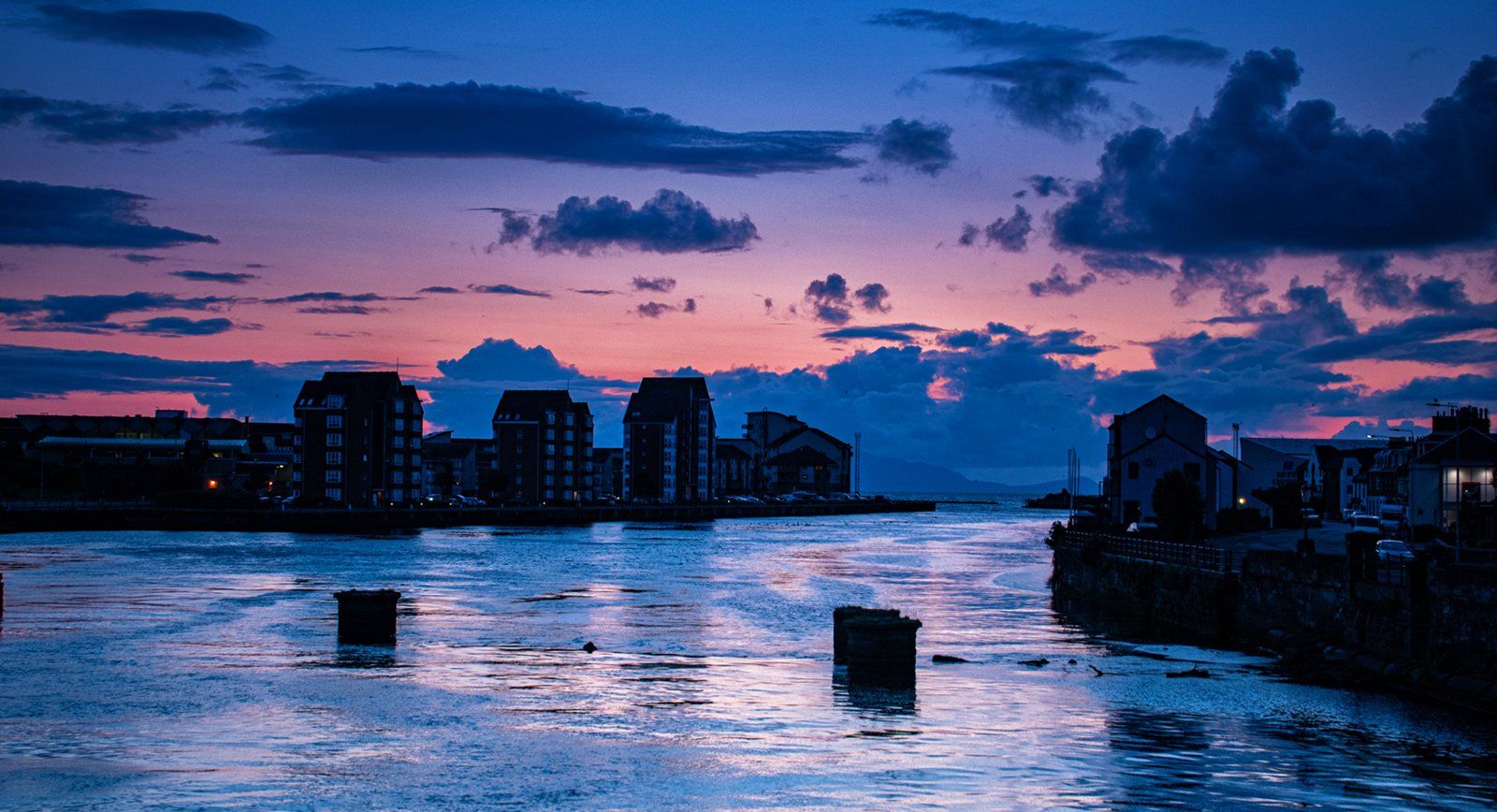 Ayr Harbour Afterglow