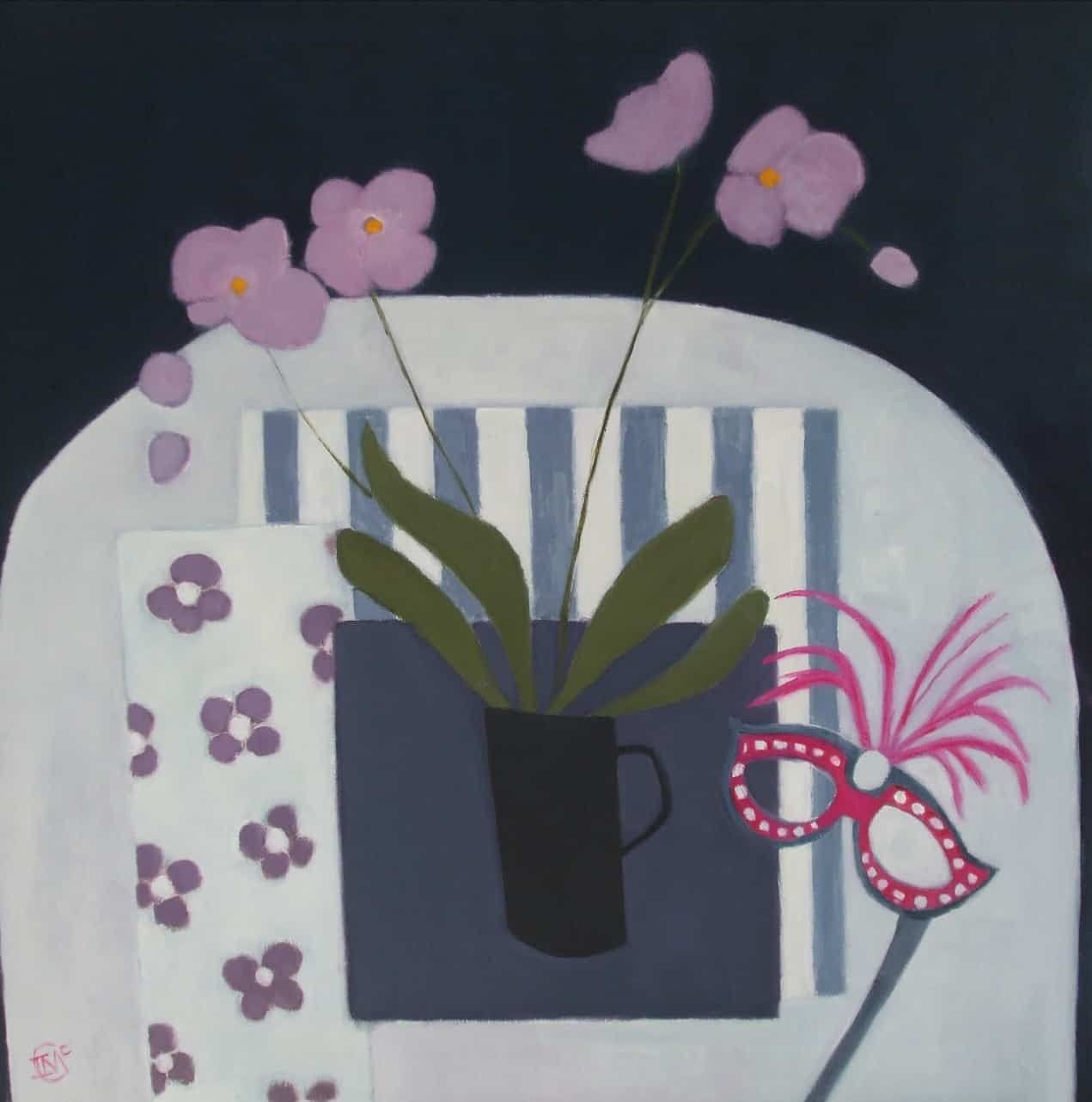 Black Jug and Stripes by Irene McCann