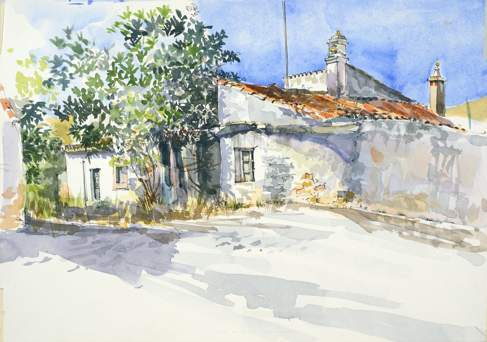 Pantiles and Chimneys, Bordeira, Portugal