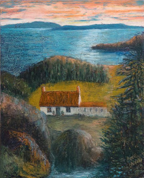 Cottage at Sunset, Anne Morris