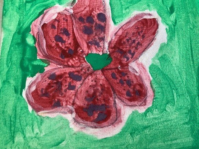 Red Flower by Olivia Judge