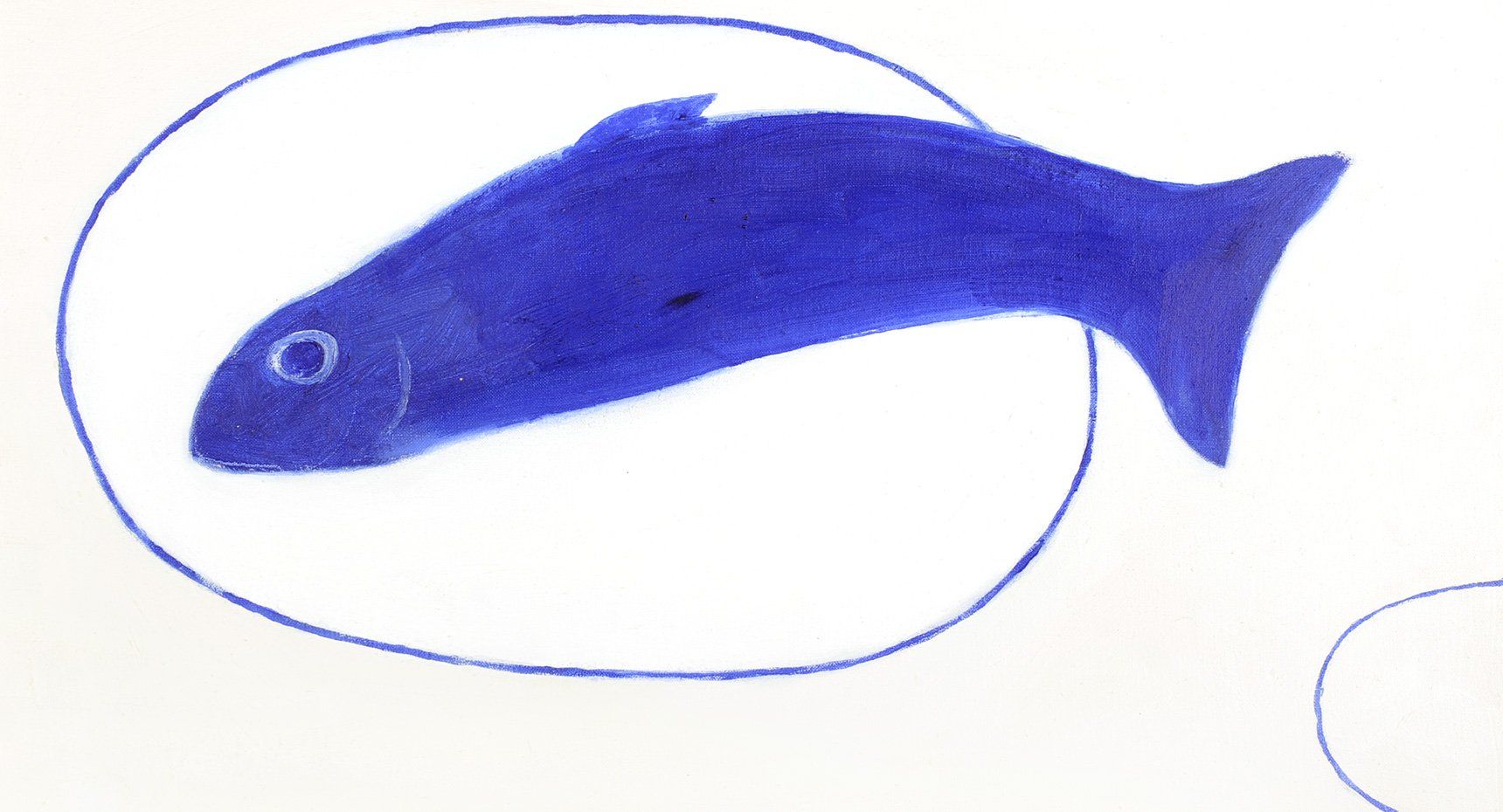Fish Still Life Blue by William Scott