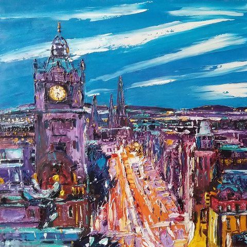 Getting Dark, Edinburgh, Pat Kramek