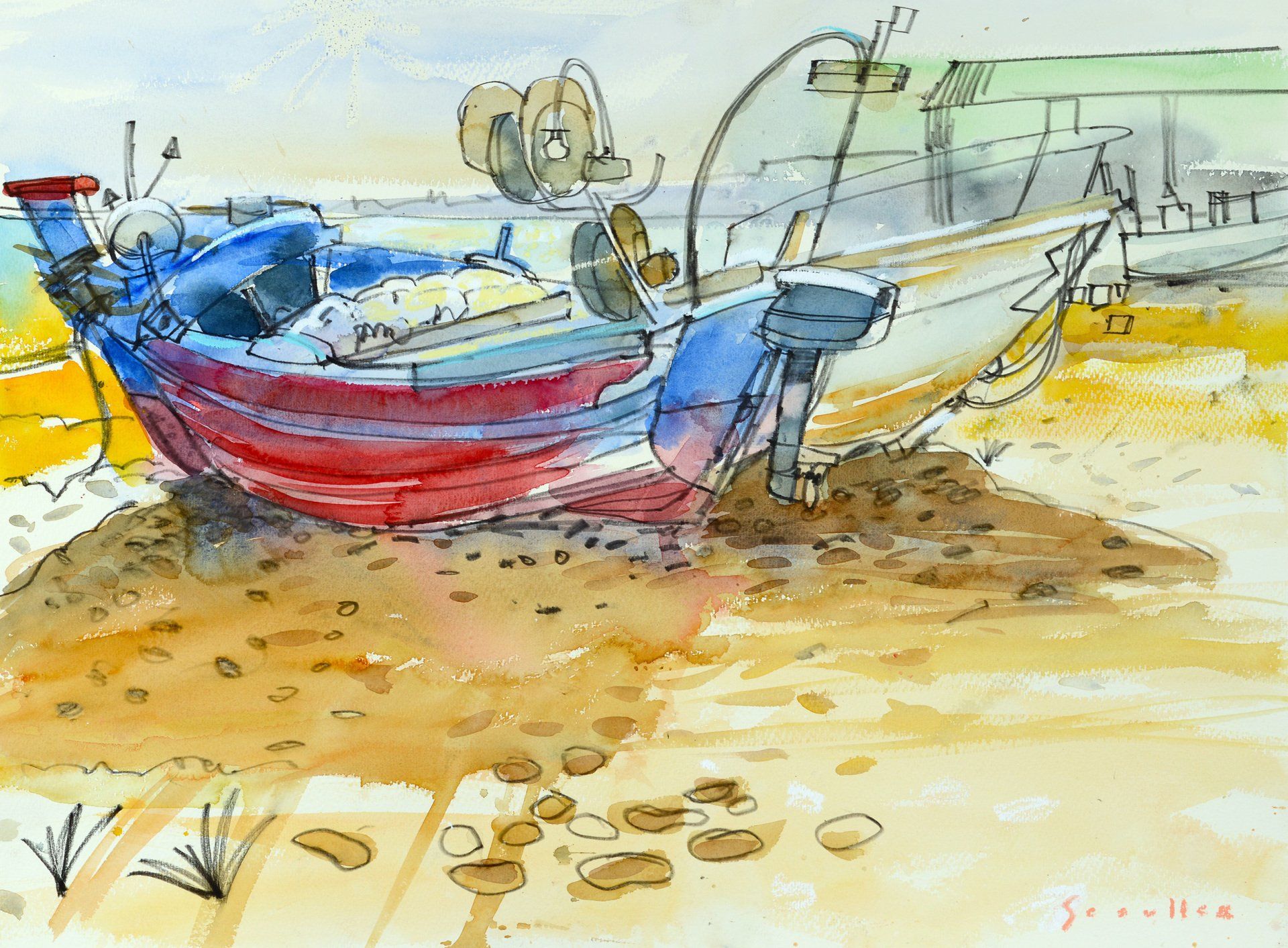 Algarve Fishing Boats, Armação de Pêra