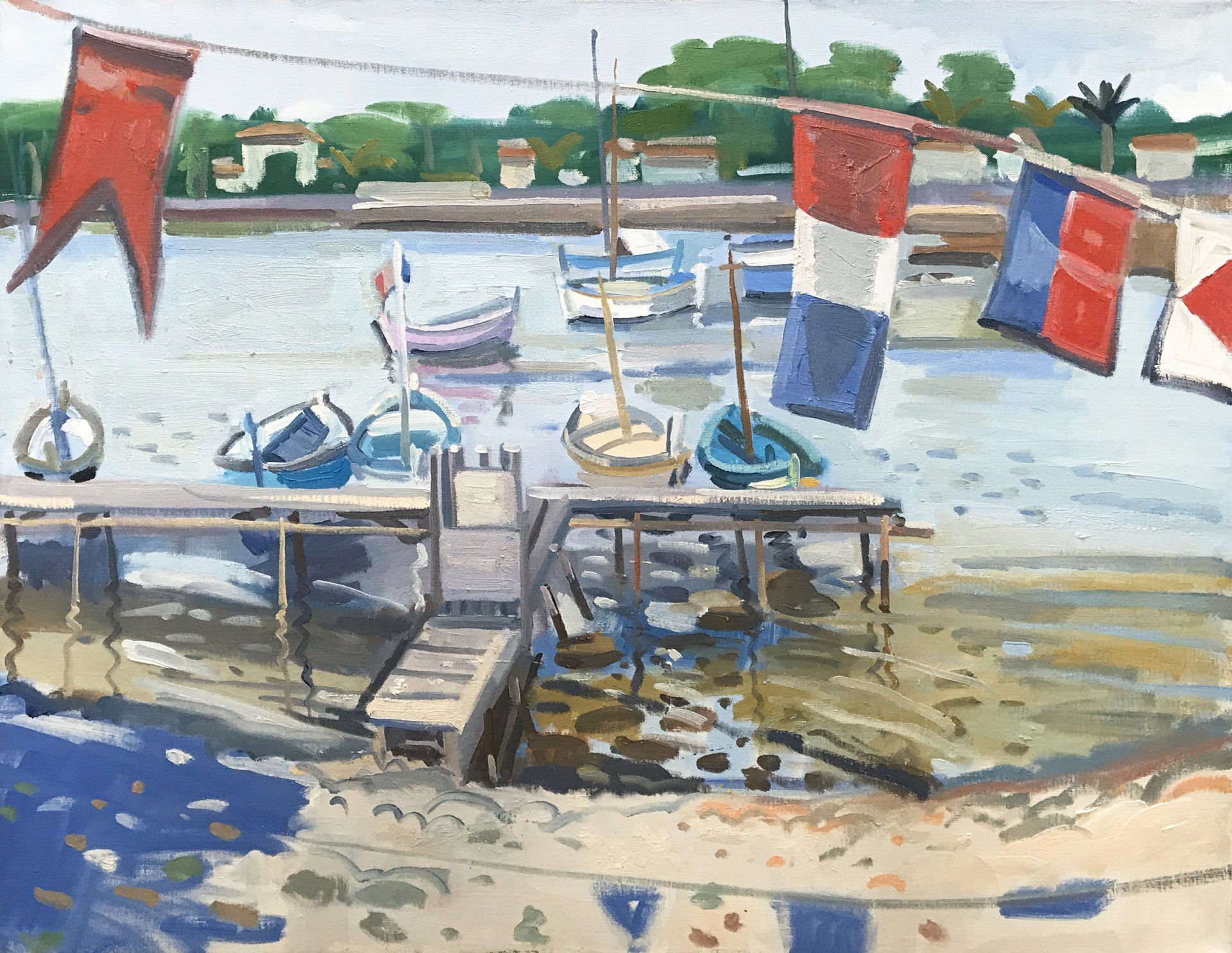 Flags and Boats, Le Port de l'Olivette, Juan-les-Pins, (c. 2012)