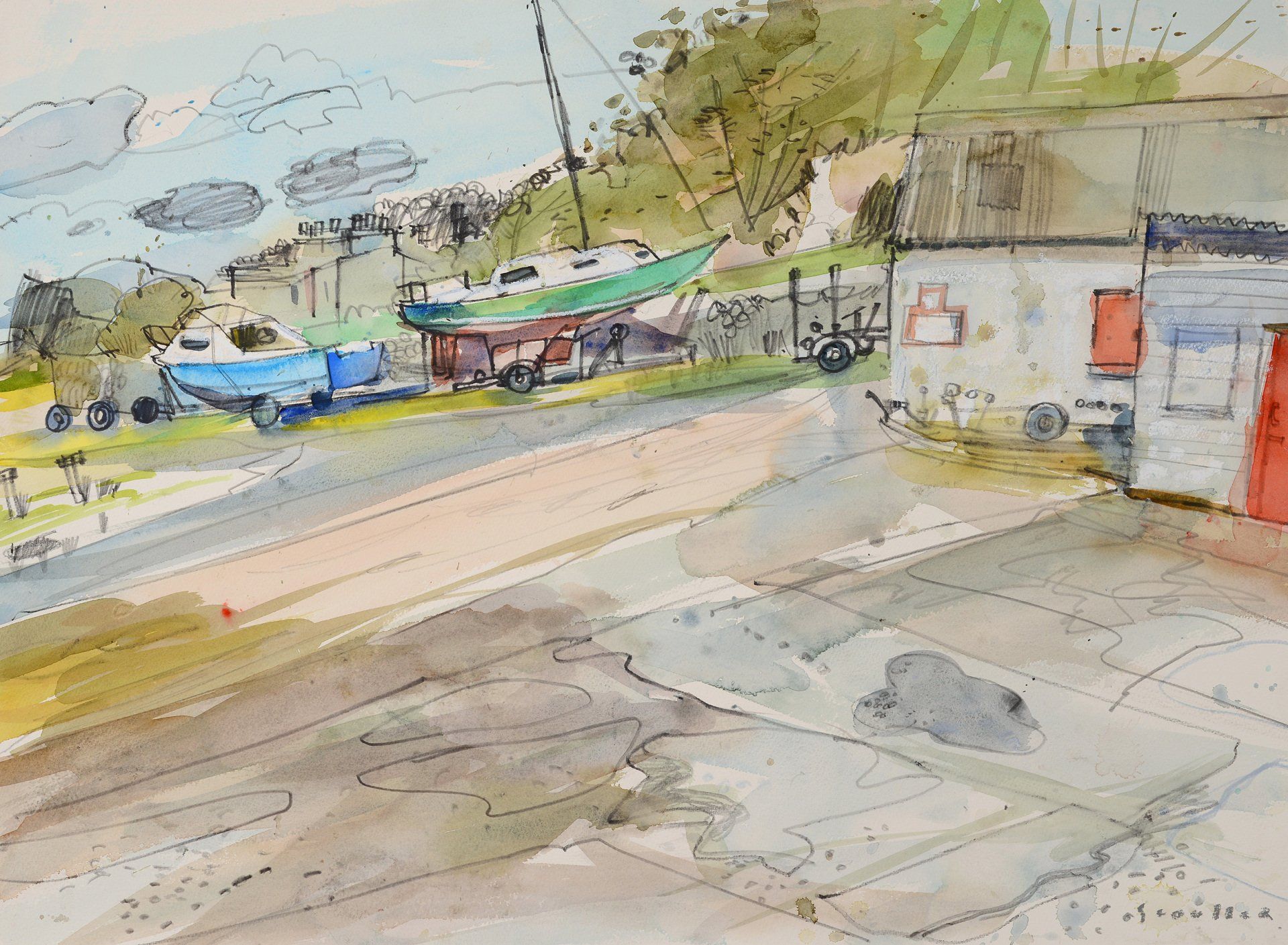 Slipway and Boats, Dunure