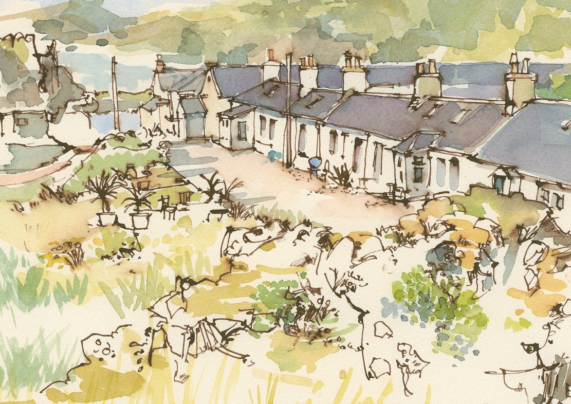 Carol Scouller - Fishermen’s Row, Dunure