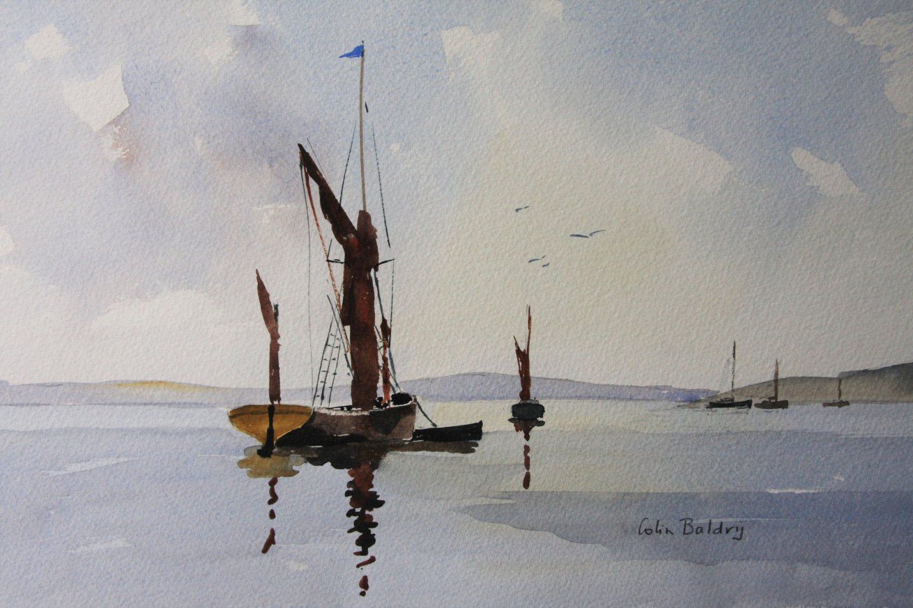 Colin Baldry - Barges at Rest
