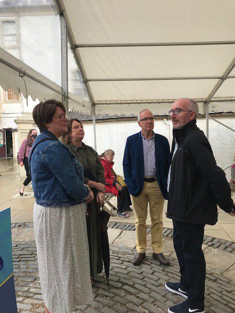 Crowd at the Jolomo exhibition opening
