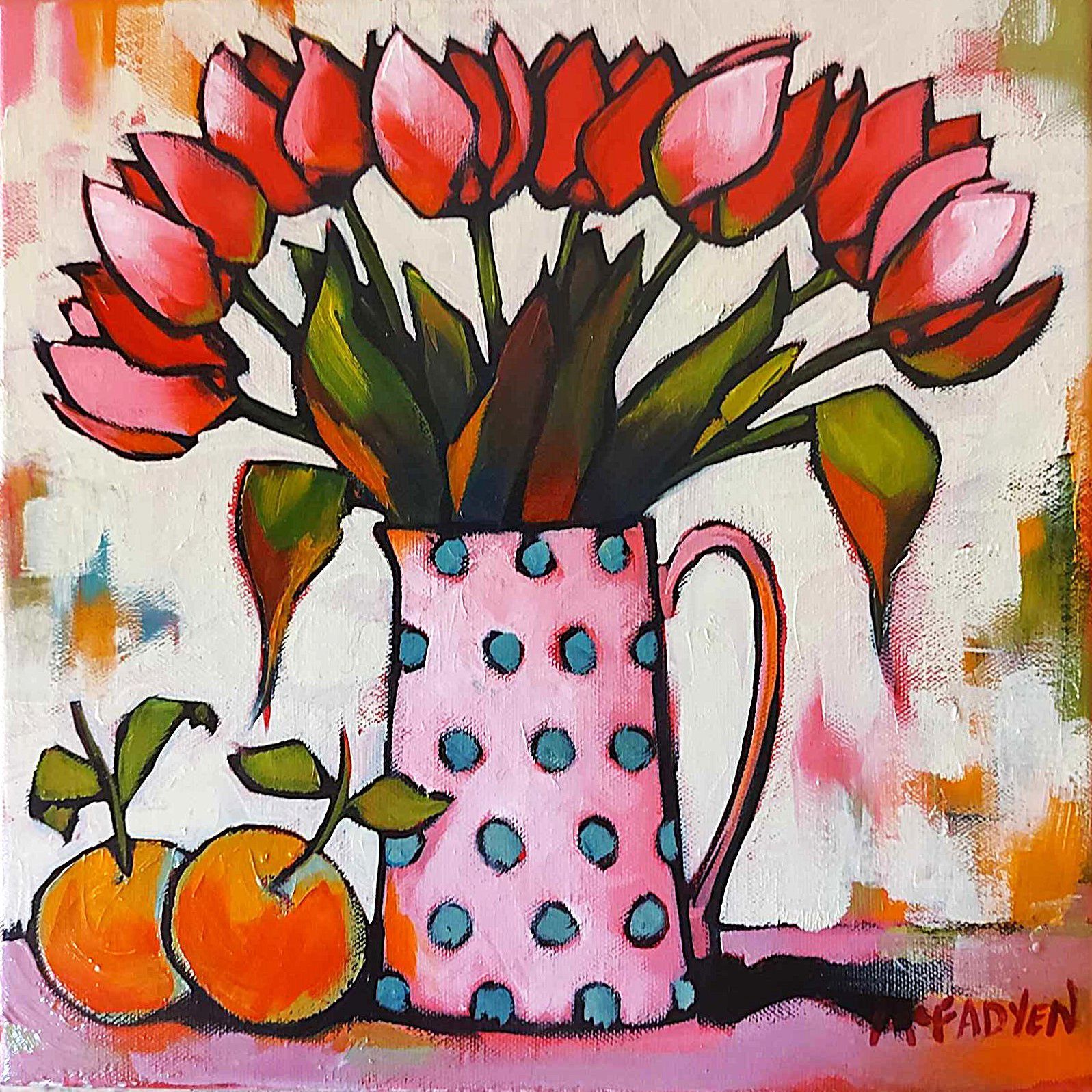 Raspberry Beret
Oil on canvas, 20x20cm
£850